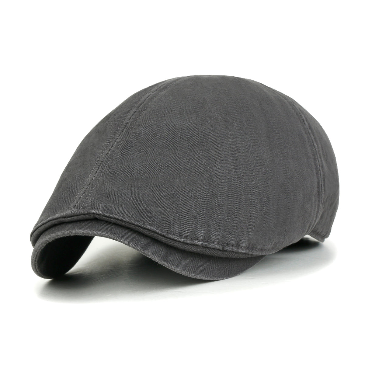 ililily Cotton Washed Flat Cap Cabbie Hat Gatsby Ivy Irish Hunting Newsboy Stretch fit