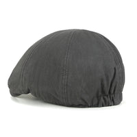 ililily Cotton Washed Flat Cap Cabbie Hat Gatsby Ivy Irish Hunting Newsboy Stretch fit