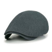 ililily Cotton Flat Cap Cabbie Hat Gatsby Ivy Irish Hunting Newsboy Stretch fit